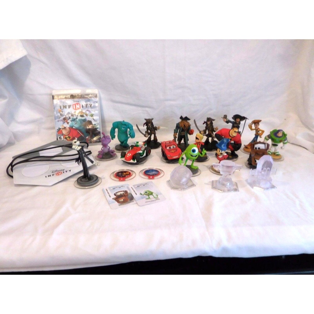 Disney INFINITY PS3 Lot - Figures, Playstation 3 Game, Disney Skylanders